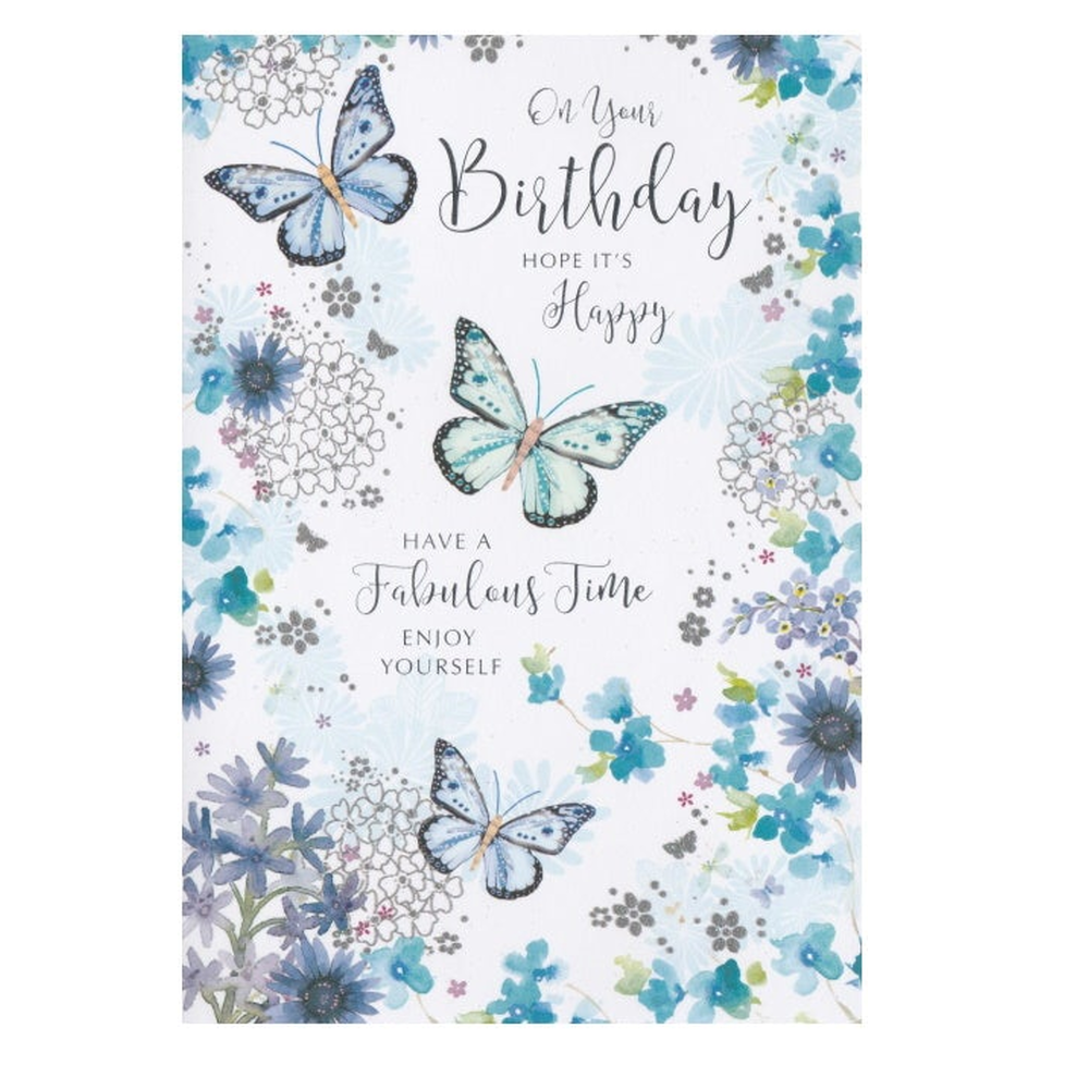 Birthday Card Butterflies