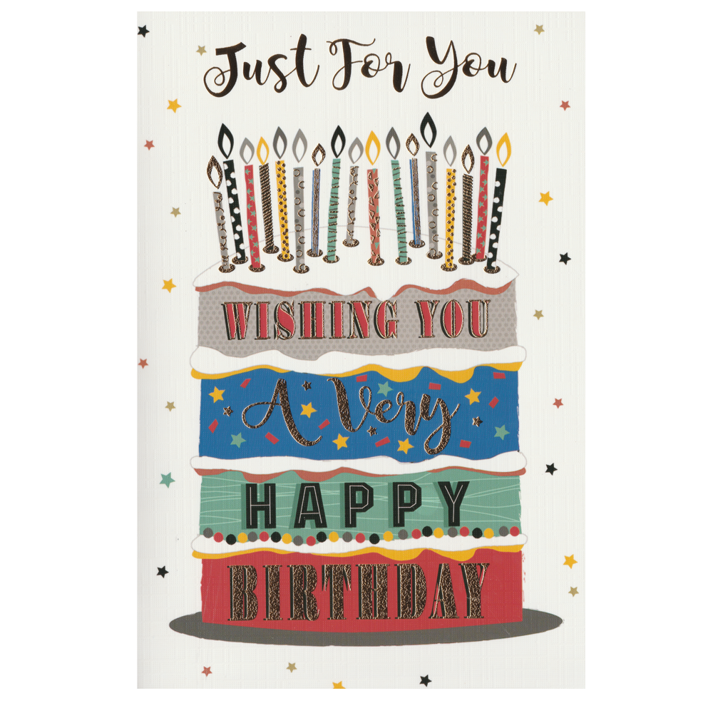 Birthday Card Cake Candles