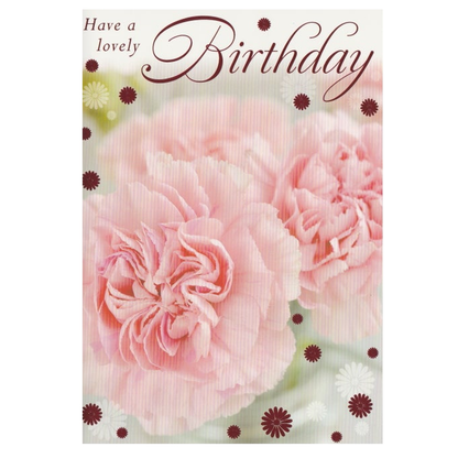 Birthday Card Carnations