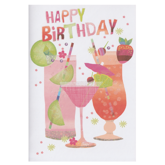 Birthday Card Cocktails