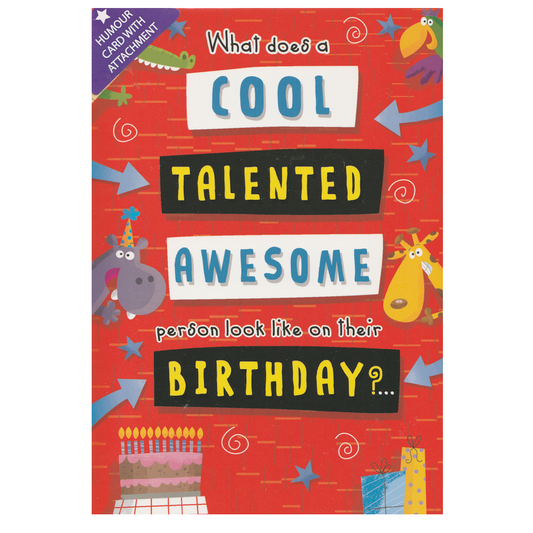 Birthday Card Cool Talented