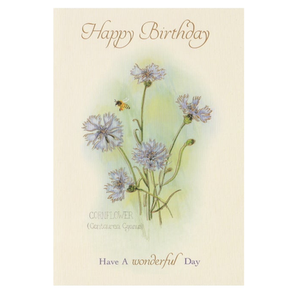 Birthday Card Cornflower