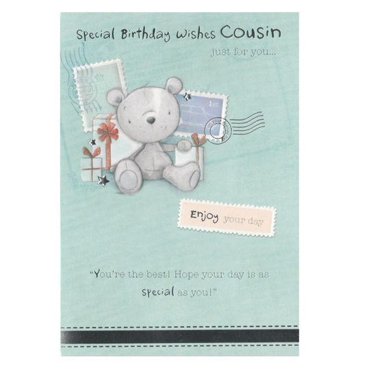 Birthday Card Cousin Bear