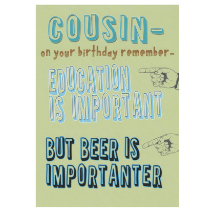 Birthday Card Cousin EDUCATION