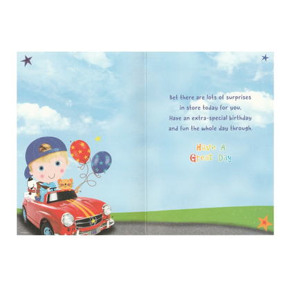 Birthday Card Cousin Motor Car