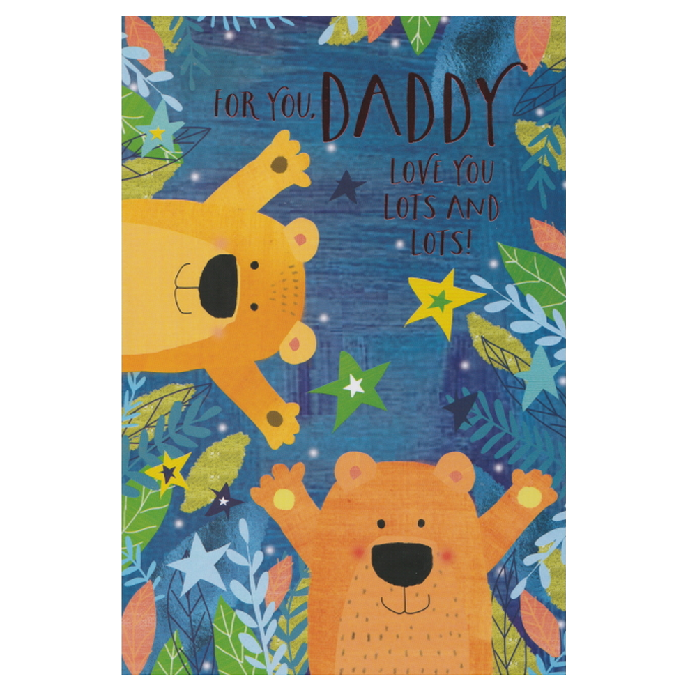 Birthday Card Daddy Bears