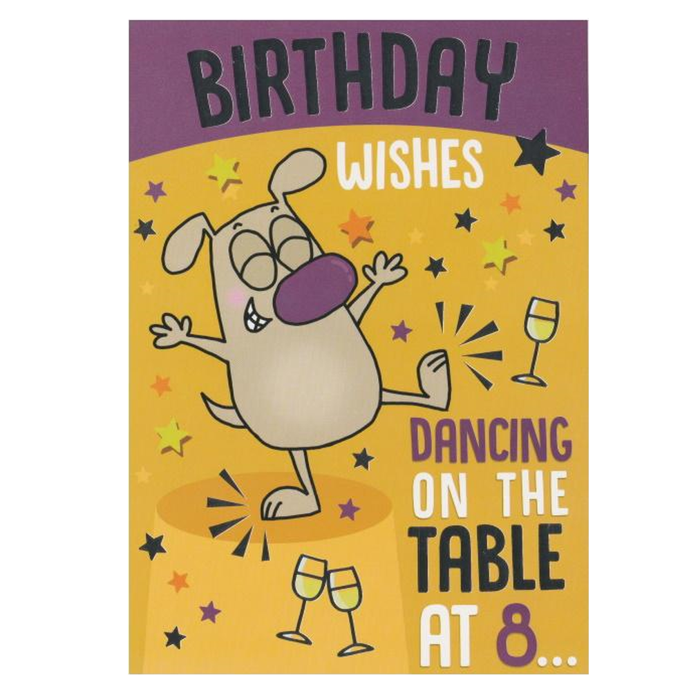 Birthday Card Dancing On The Table