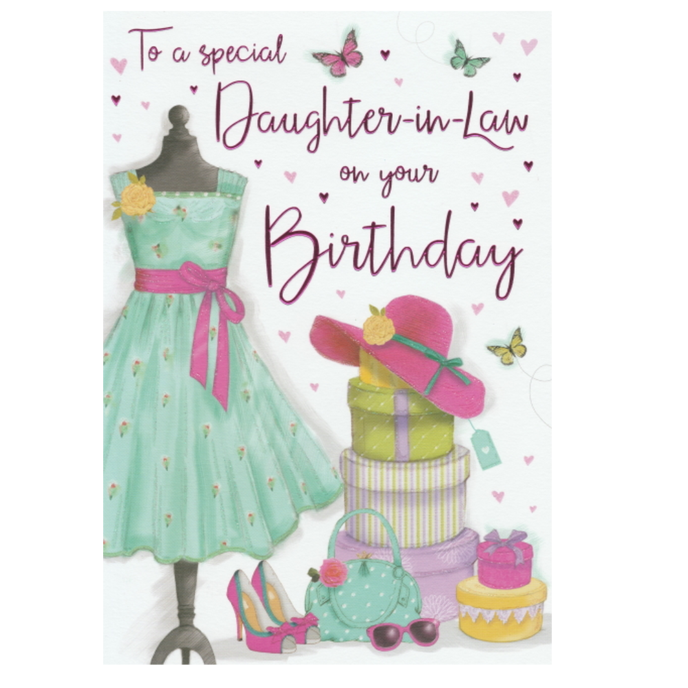 Birthday Card Daughter In Law Dress