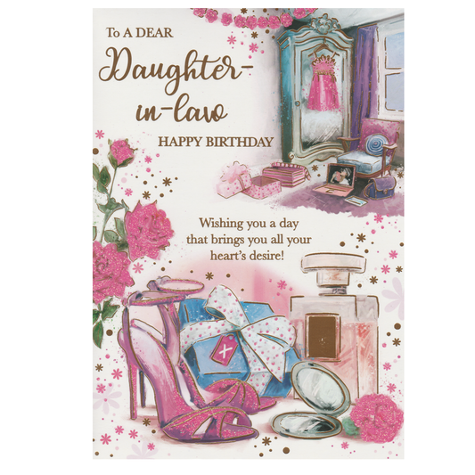 Birthday Card Daughter In Law Perfume