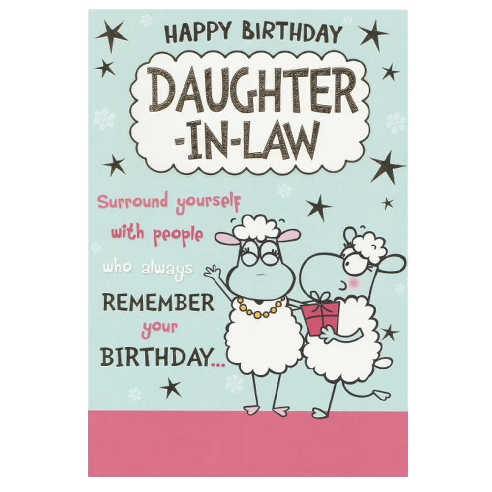 Birthday Card Daughter In Law Sheep