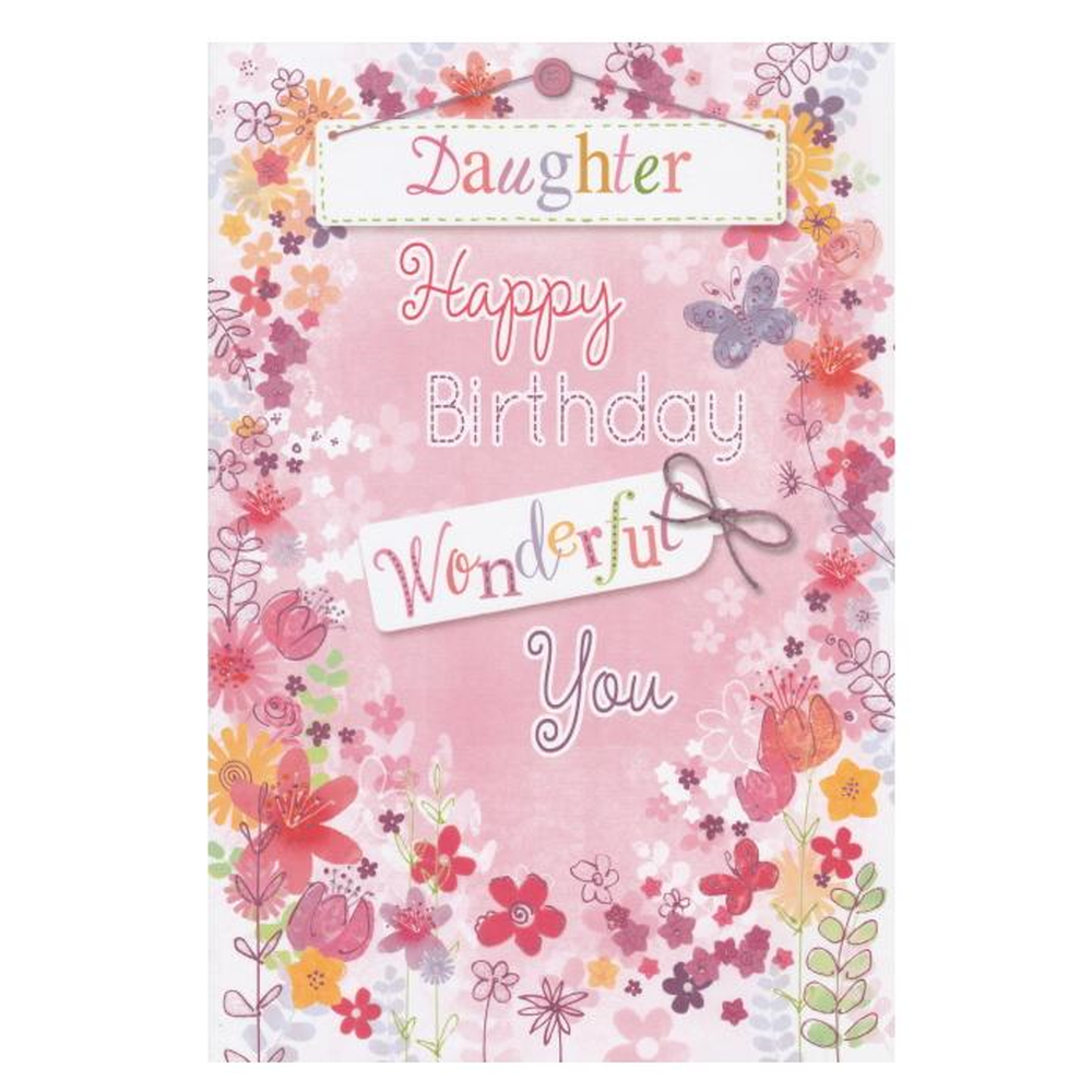 Birthday Card Daughter Wonderful You