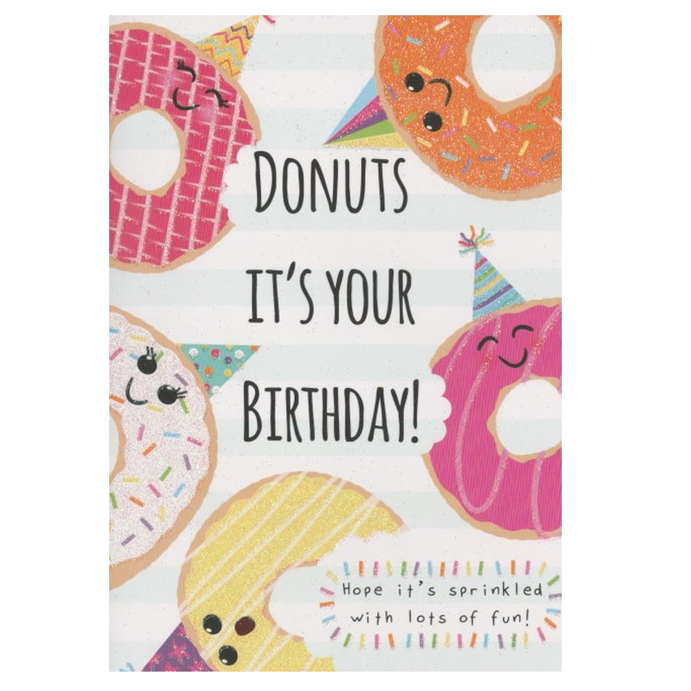 Birthday Card DONUTS