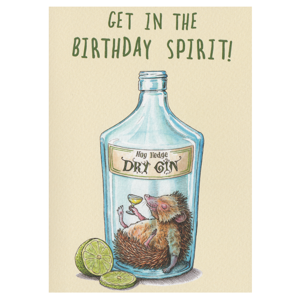 Birthday Card Dry Gin