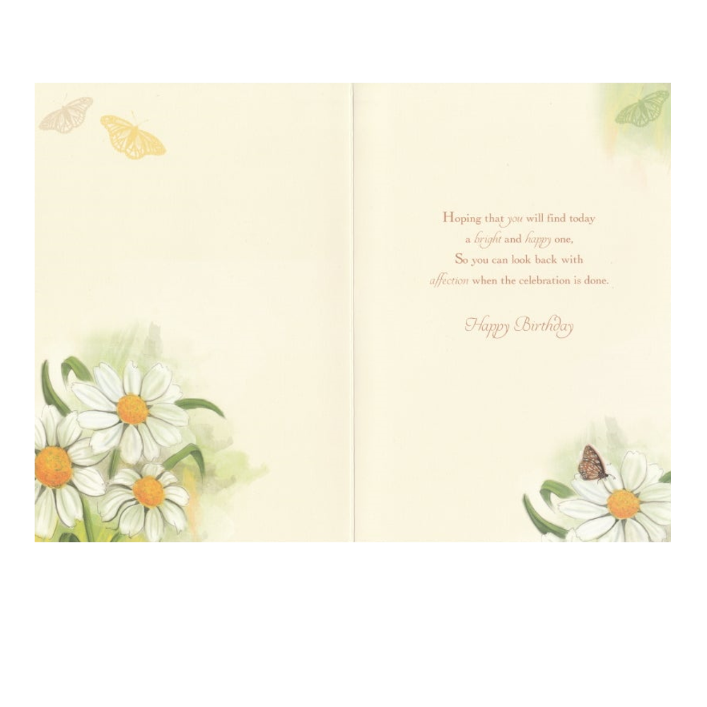 Birthday Card English Daisy