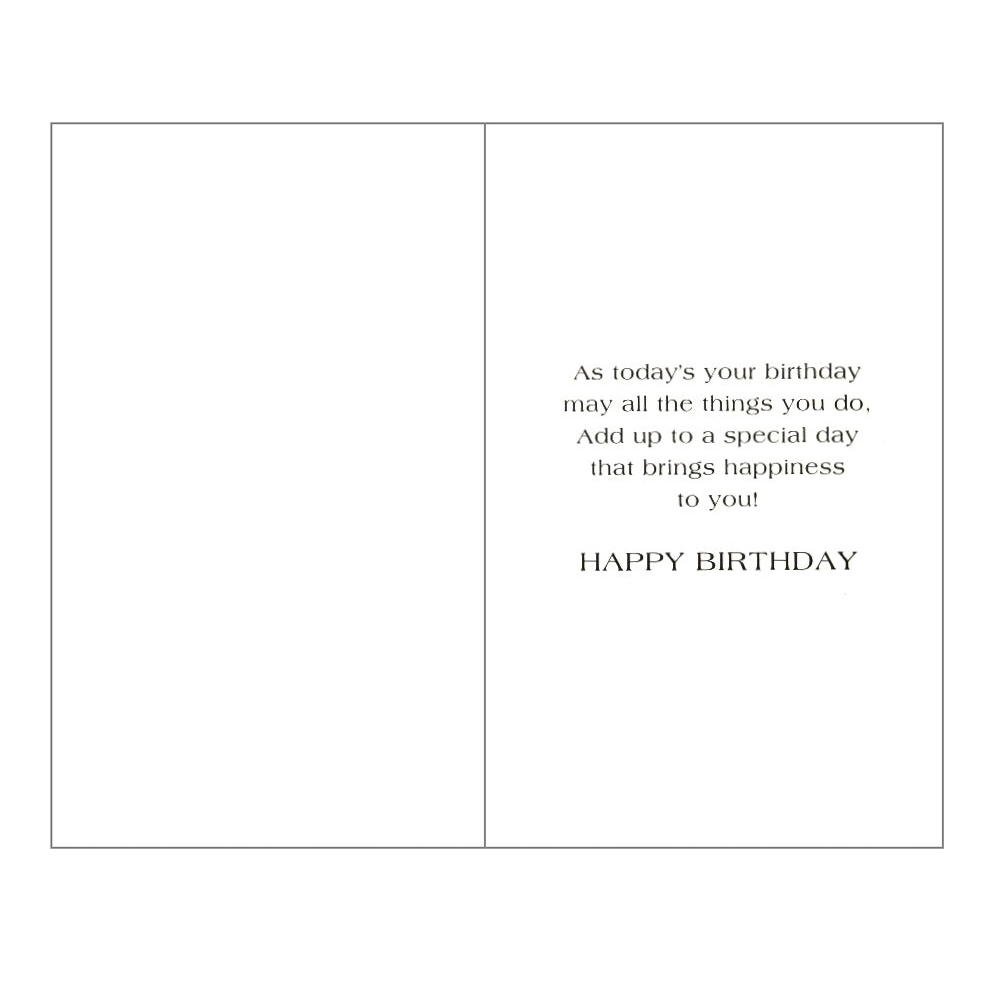 Birthday Card Enjoy Your Day Purple