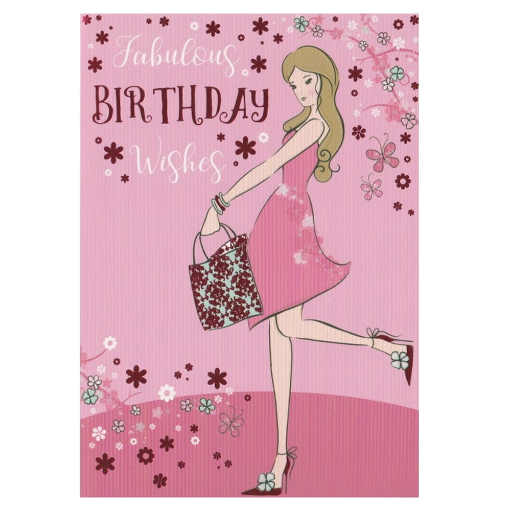 Birthday Card Fabulous Girl