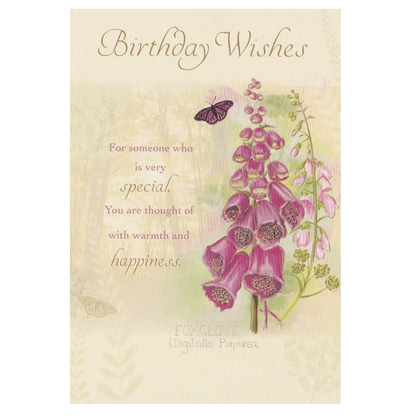 Birthday Card Foxglove