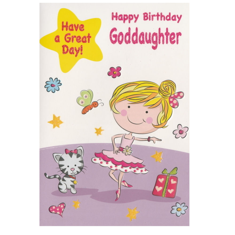 Birthday Card Goddaughter Great Day