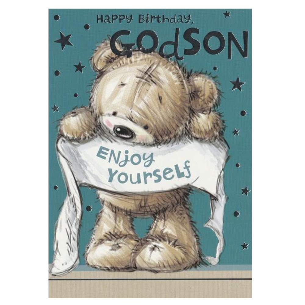 Birthday Card Godson Enjoy Yourself