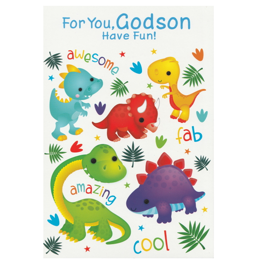 Birthday Card Godson Have Fun!