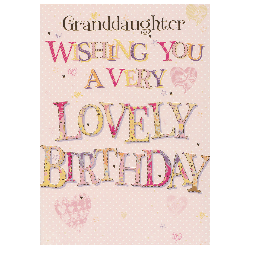 Birthday Card Granddaughter