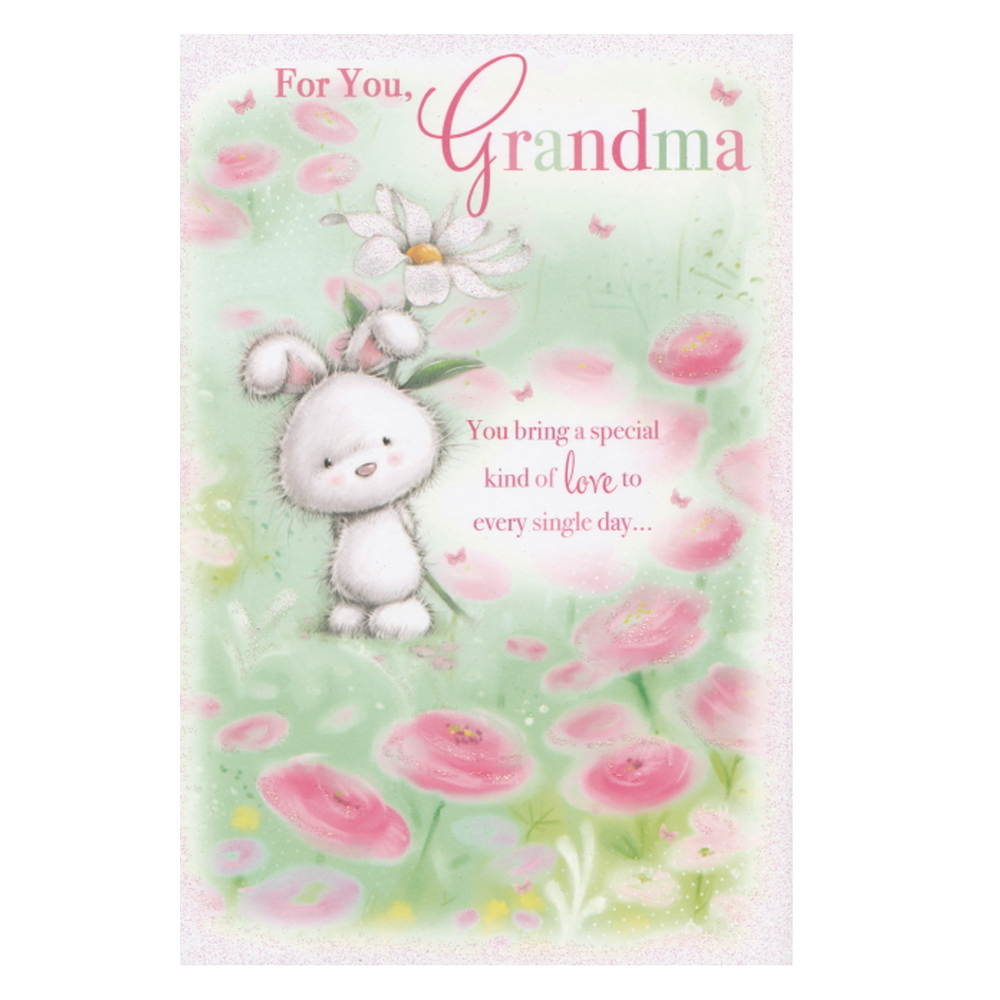 Birthday Card Grandma Rabbit