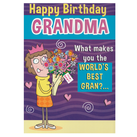 Birthday Card Grandma WORLD'S BEST