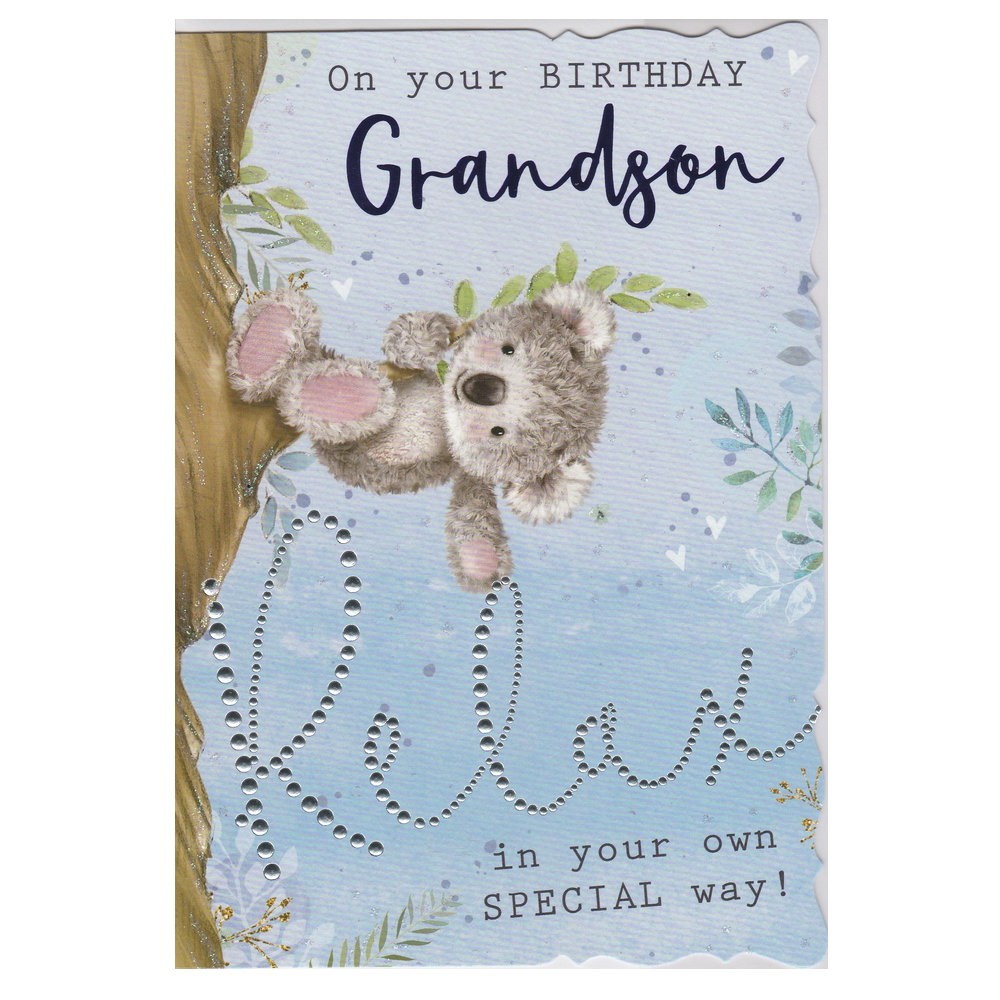 Birthday Card Grandson Koala