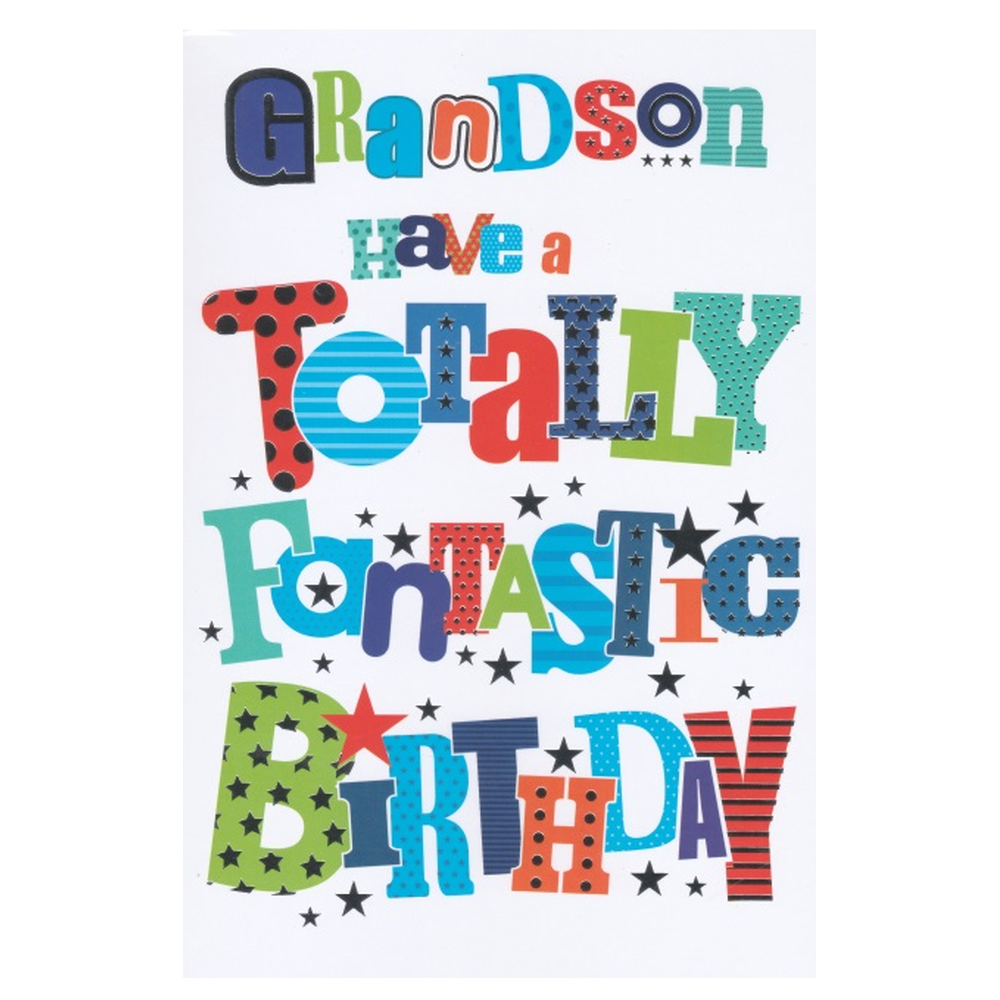 Birthday Card Grandson Totally Fantastic