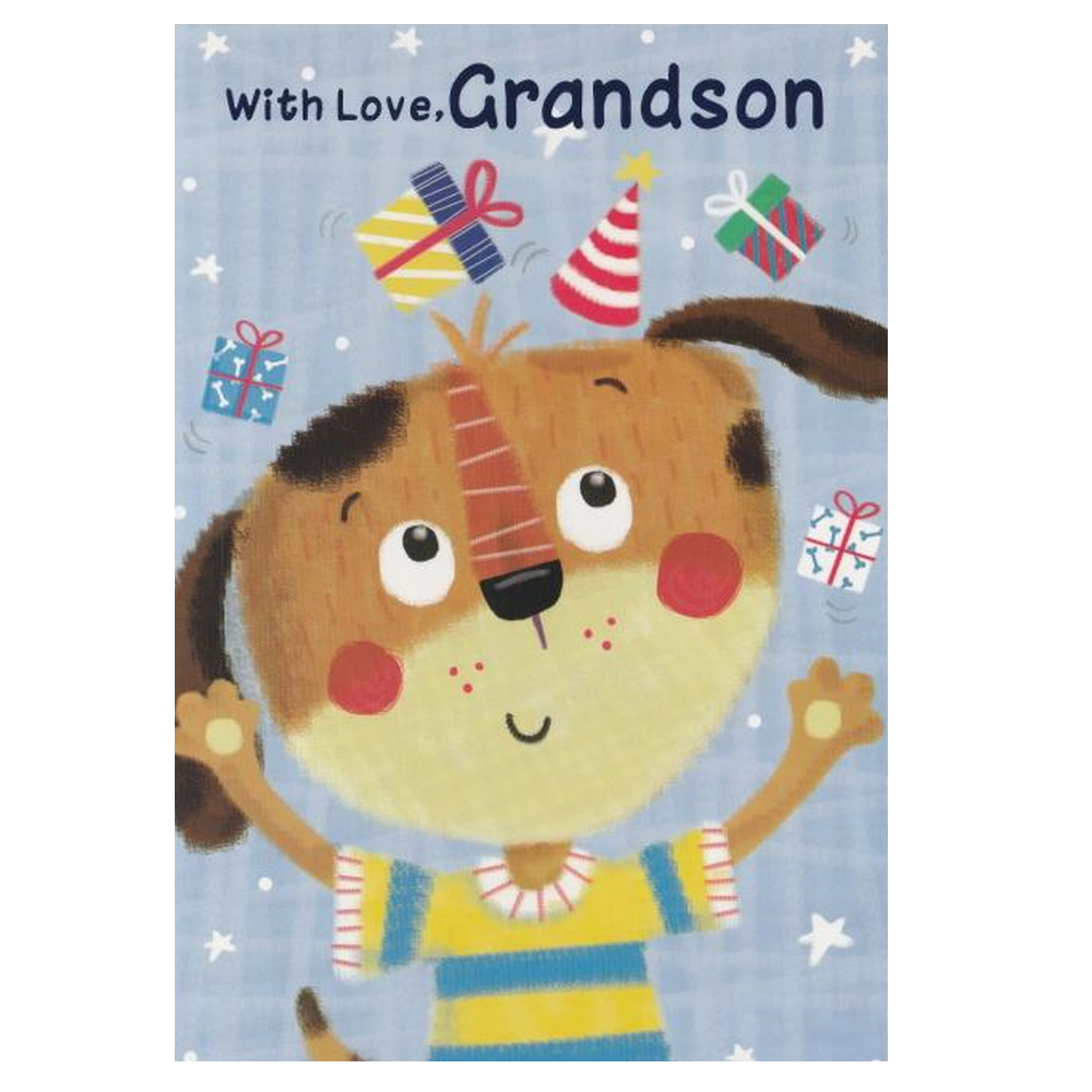 Birthday Card Grandson With Love