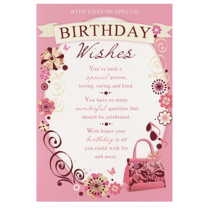 Birthday Card Handbag