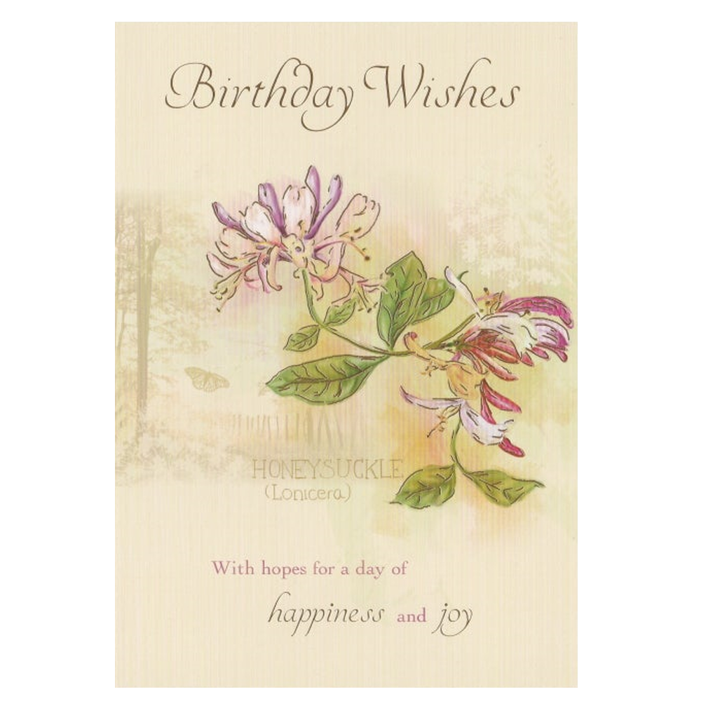 Birthday Card Honeysuckle