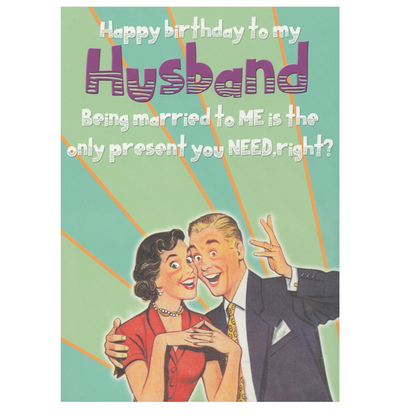 Birthday Card Husband Married