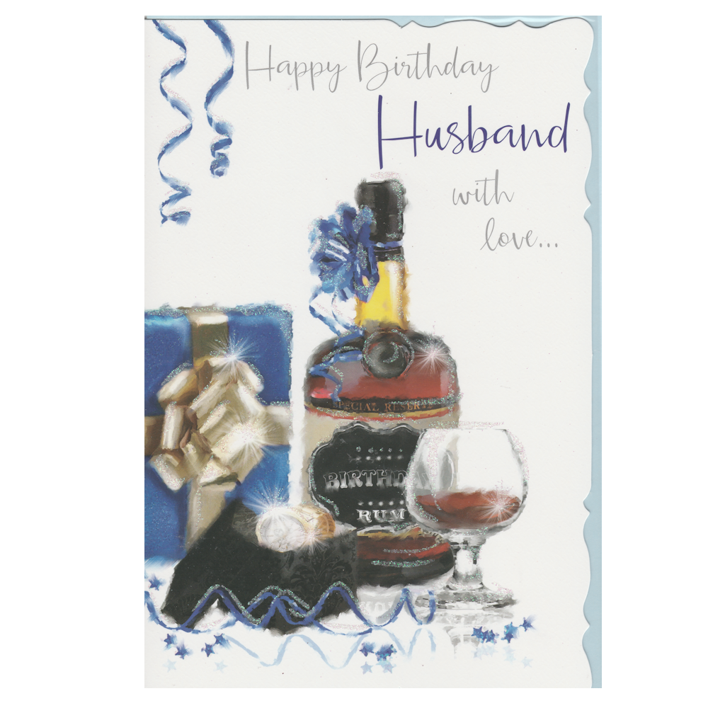 Birthday Card Husband Rum