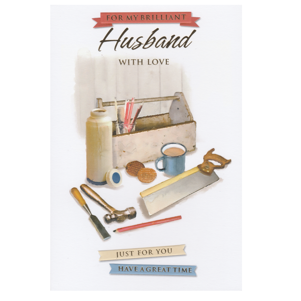 Birthday Card Husband Toolbox