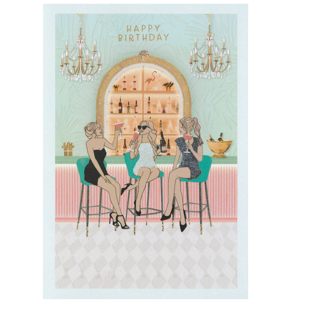 Birthday Card Ladies Cocktails