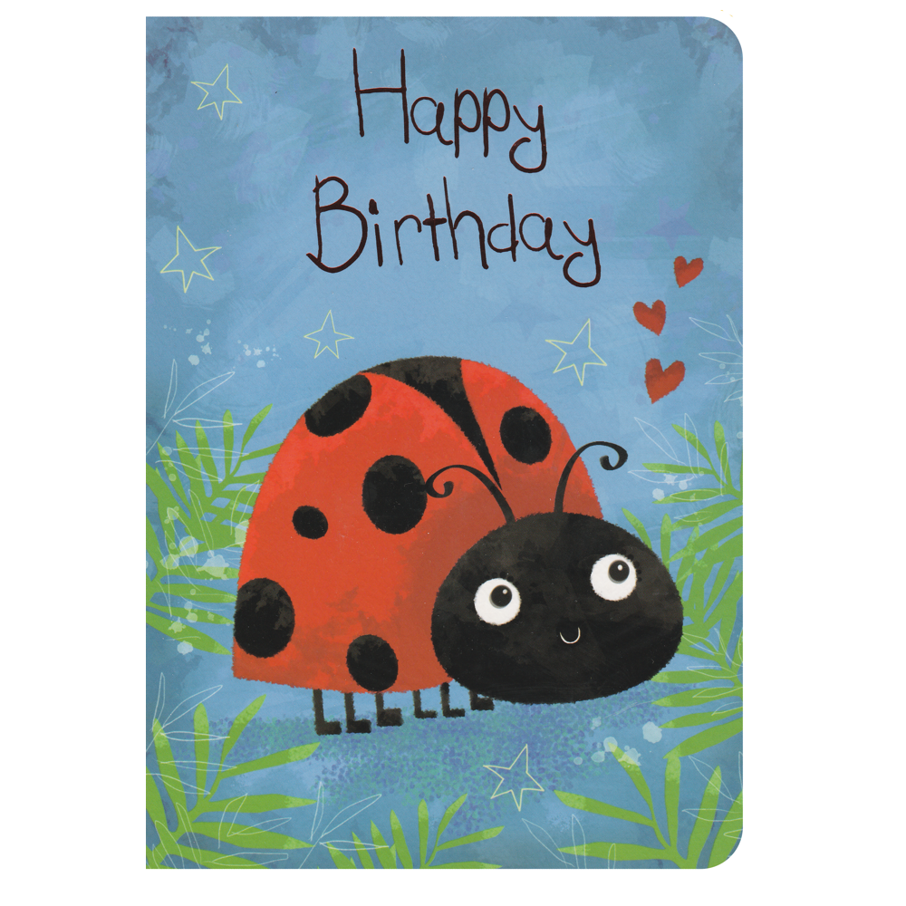 Birthday Card Ladybird