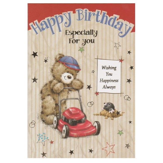 Birthday Card Lawn Mower