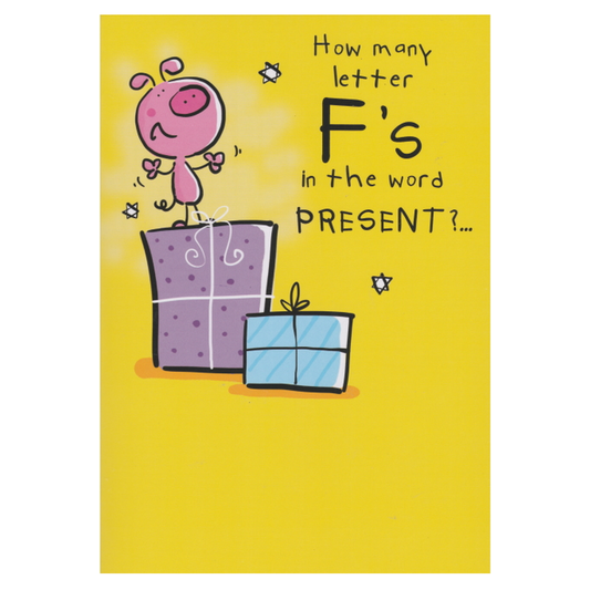 Birthday Card Letter F's