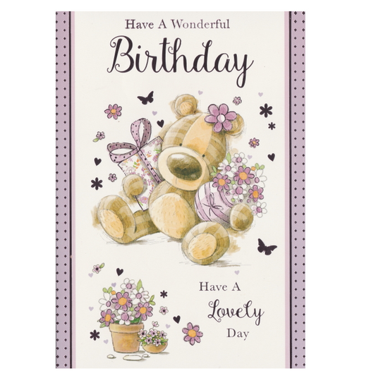 Birthday Card Lovely Day Bear