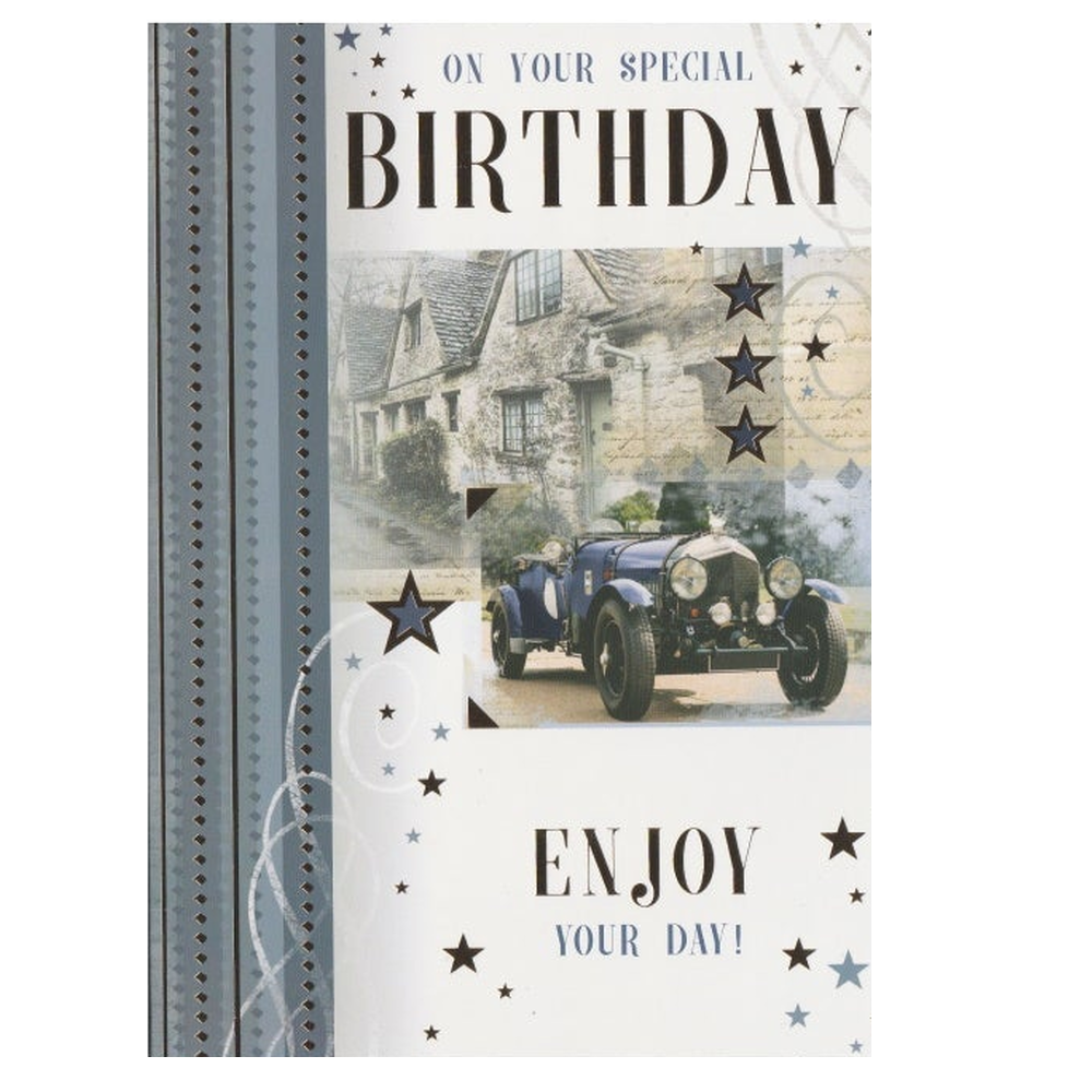 Birthday Card Motor Car