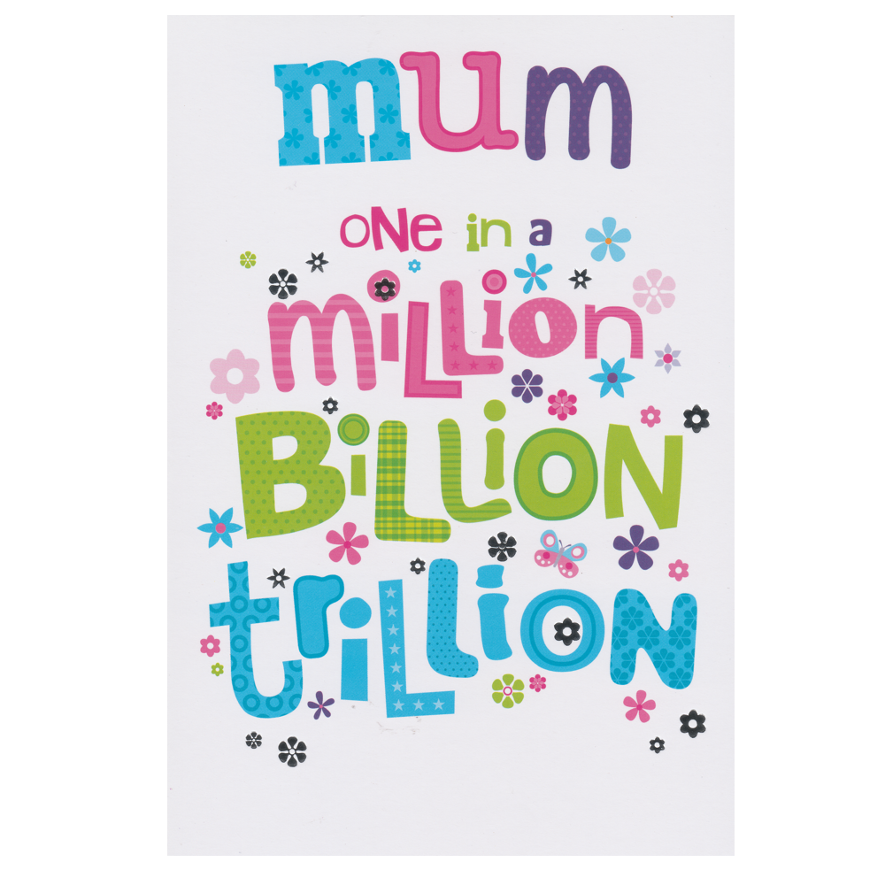 Birthday Card Mum One In A Million