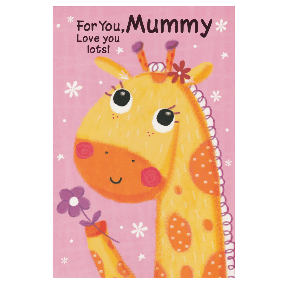 Birthday Card Mummy Giraffe