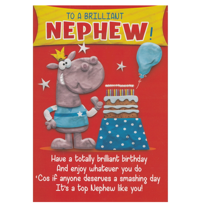 Birthday Card Nephew Rhino