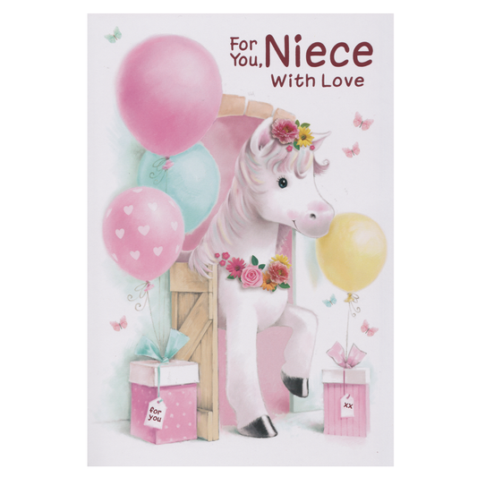 Birthday Card Niece Pony