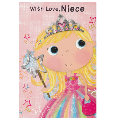 Birthday Card Niece Star Wand