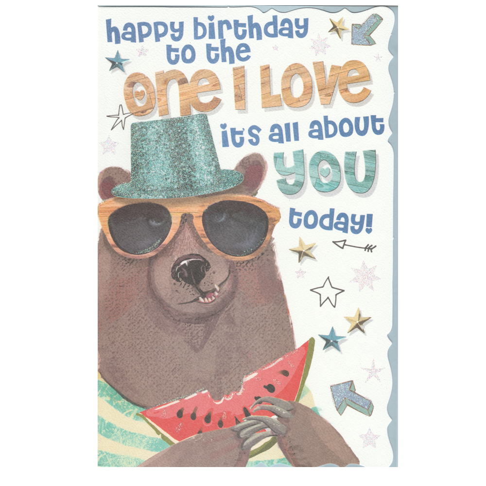 Birthday Card One I Love Bear