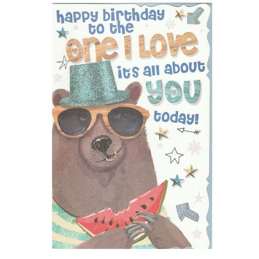 Birthday Card One I Love Bear