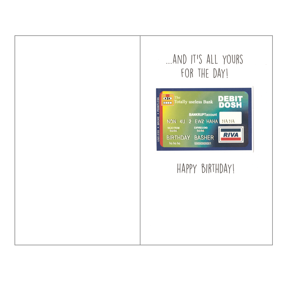 Birthday Card Plastic