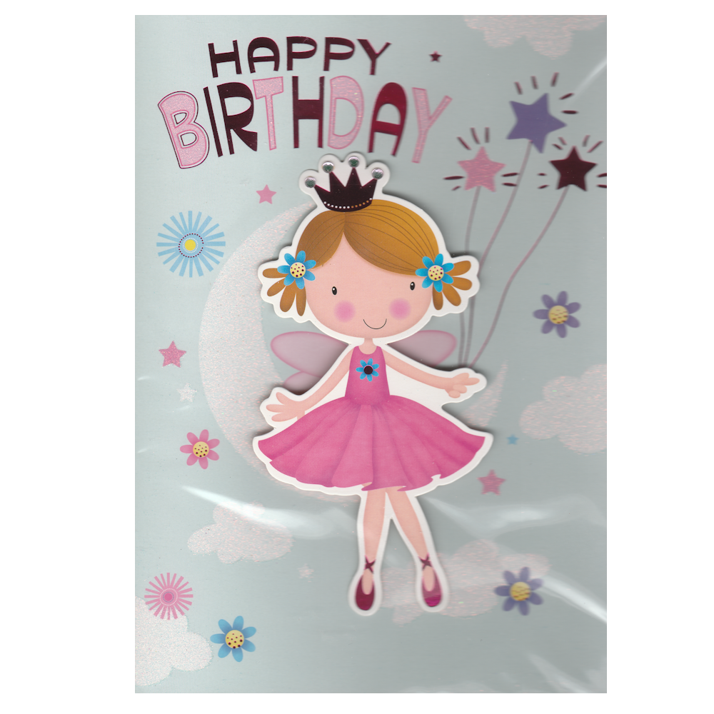 Birthday Card Purple Crown